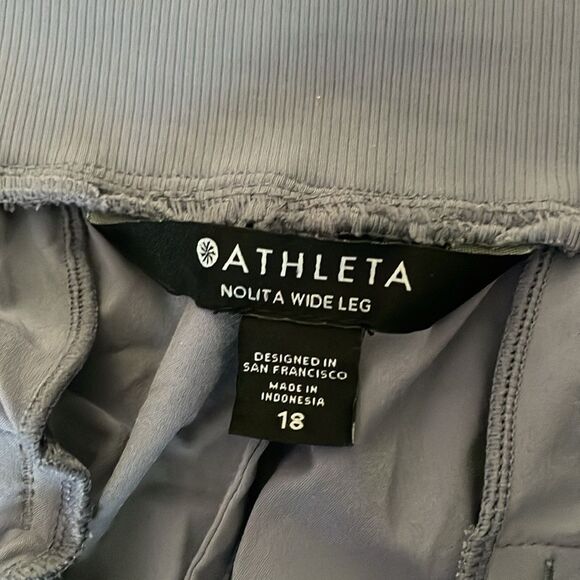 Athleta Nolita Wide Leg Purple  Workout Pants Sz 18 - Picture 8 of 9